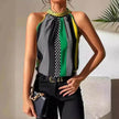 Women's Polka Dot Top Halter Neck – Classy & Elegant Style