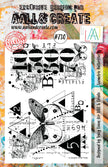 AALL and Create Stamp Set - 730 - Geometric Butterflies