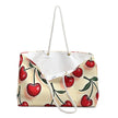 Cherry Pattern Weekender Bag — Retro Red Cherries Travel Tote