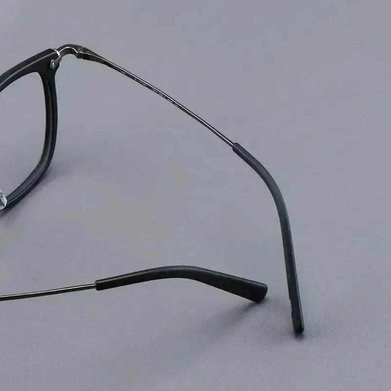 Pure Titanium Vintage Rectangle Crystal Transparent Myopia Glasses Reading  Unisex Spectacle Frame Designer Eyeglasses GMS806 Eyewear