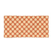 Retro Checkerboard Beach Towel – Orange Vintage Geometric Pattern