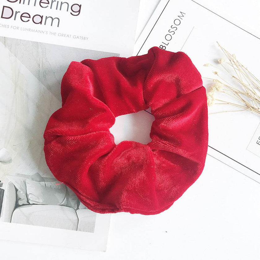 Fashion Velvet Scrunchies for Hair Ponytail Holder
