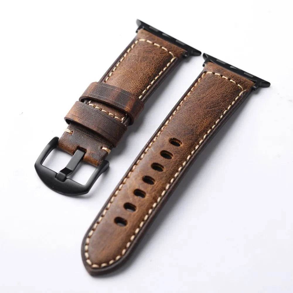 Pure Cowhide Strap Retro Style Watch Bracelet