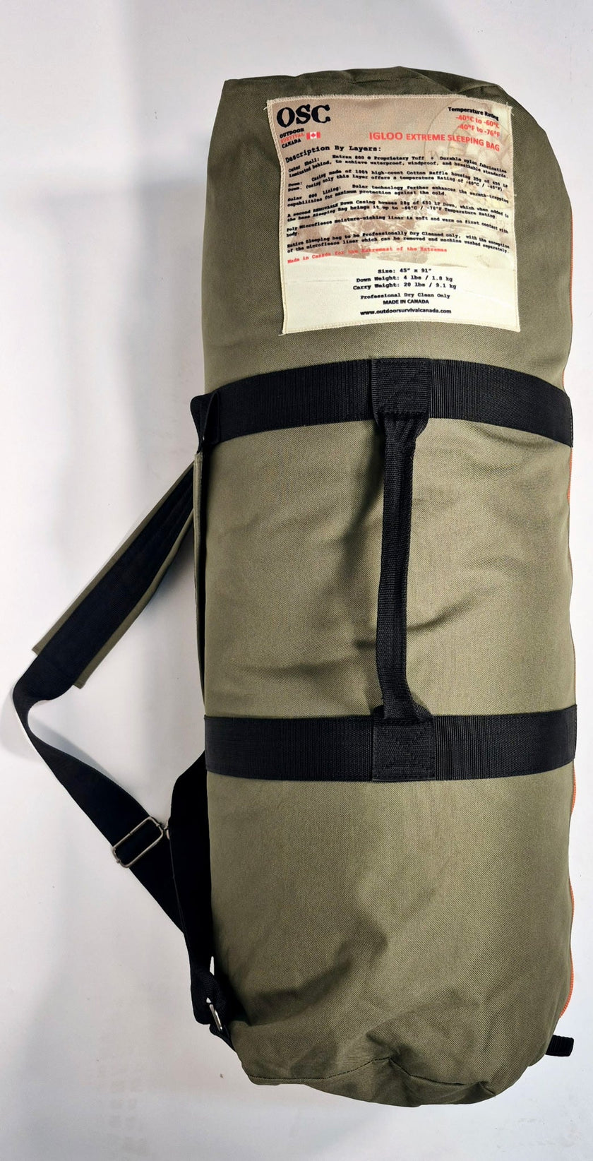 Outdoor Survival Canada Igloo Oversize Layered Down Sleeping Bags -60C/-76F