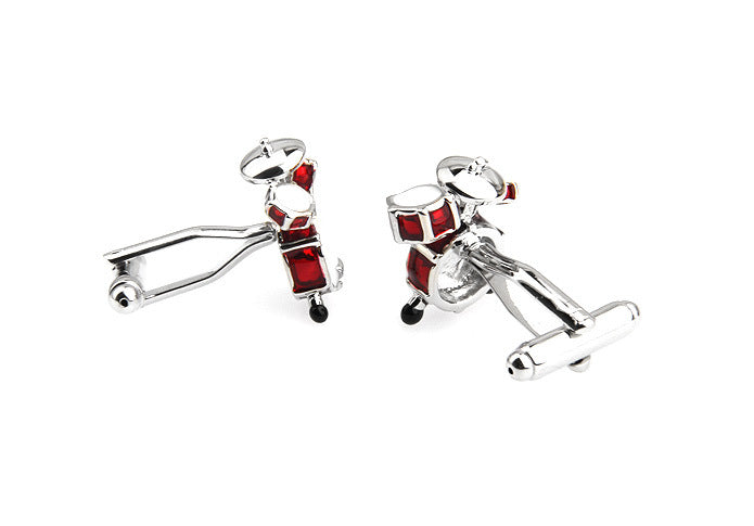 Men's Musical Drum Set Cufflinks – Copper Baked Paint Music Novelty Cufflinks | Canada & USA