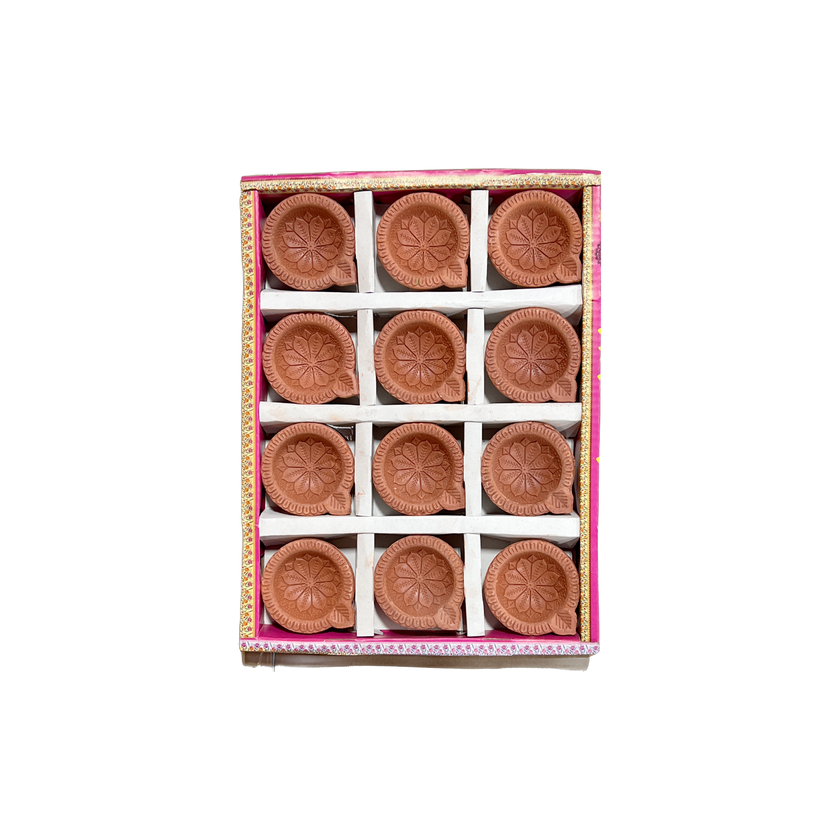 Plain Diya - Set of 12