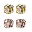 Unisex Zircon Magnetic Ear Clip – No Piercing Rhinestone Stud Earring in 6mm & 8mm
