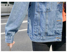 All-match Korean Style Loose Embroidered Denim Jacket Women