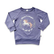Baby/Kids' Graphic Bamboo Raglan Sleeve Pullover | Shoot For The Stars In Juniper