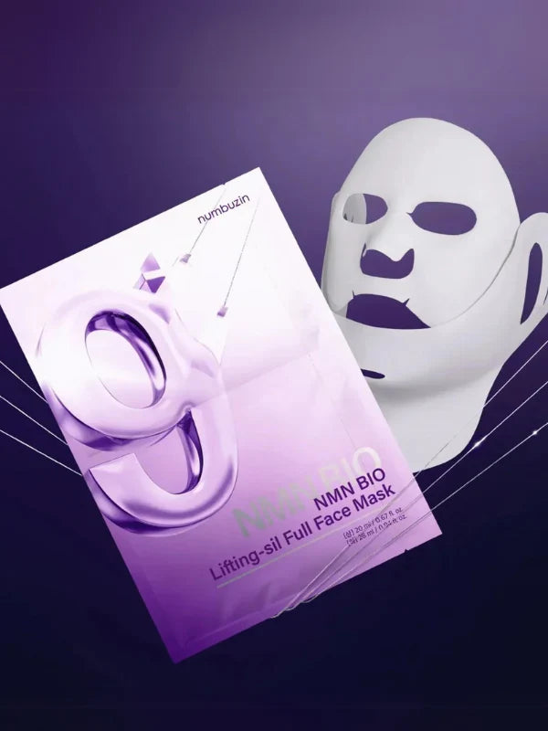 numbuzin No.9 NAD Bio Lifting Full Cover Facial Mask 48ml - 1 BOX / 4 PCS