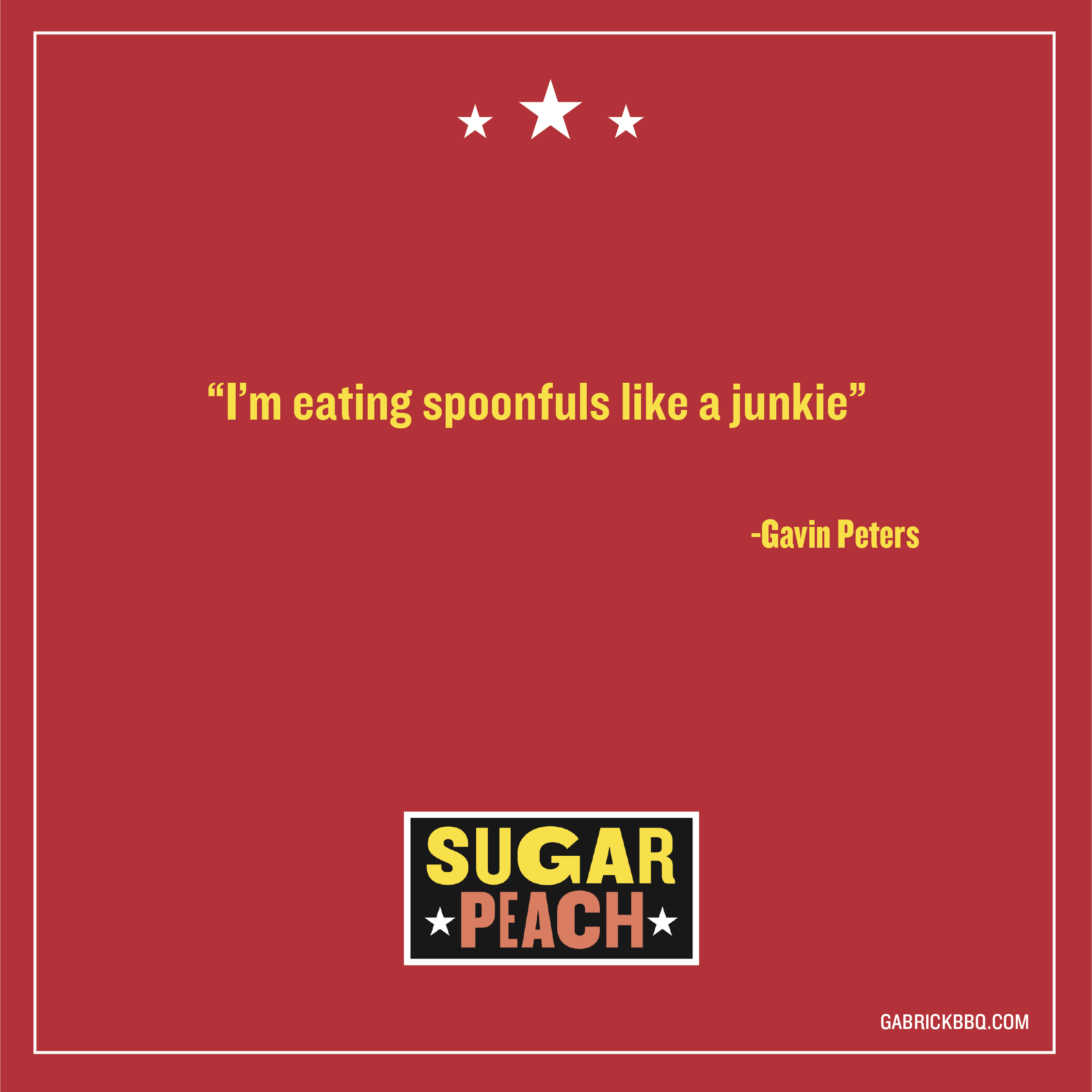 Gabrick BBQ Sauce Co. Sugar Peach BBQ Sauce