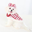 Miss Claws Holiday Tweed Dog Set | Harness Leash and Hat Outfit