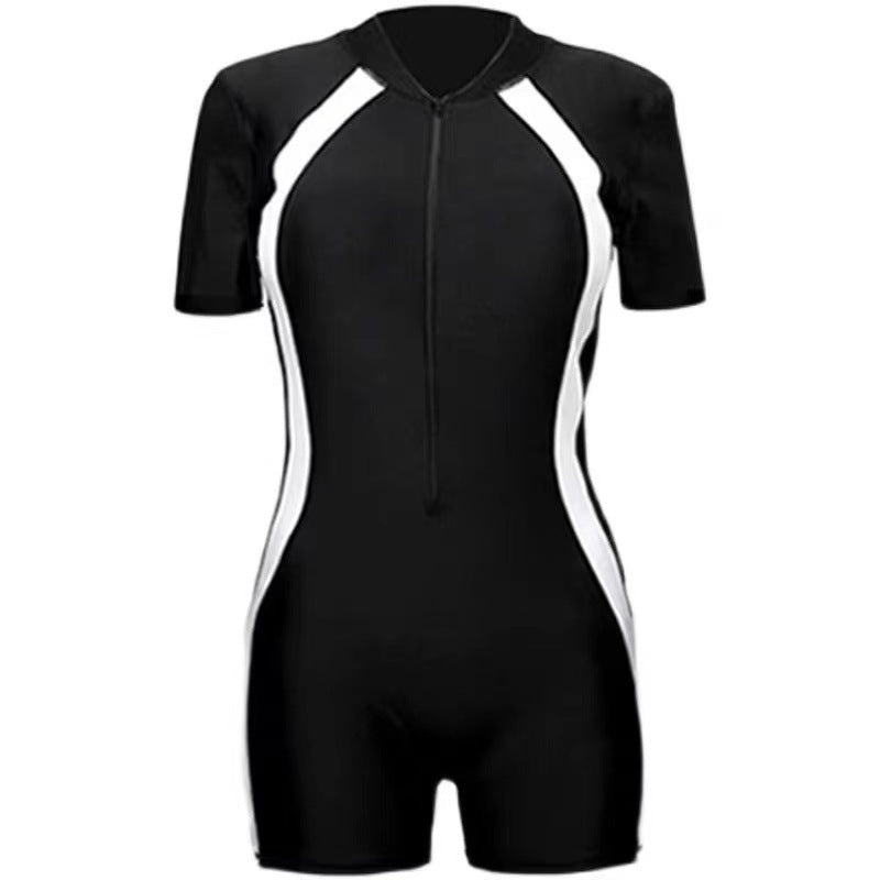 Boys & Girls Sun Protection One-Piece Training Swimsuit | Short Sleeve Swimwear Canada