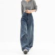 High Waist Straight Wide Leg Blue Jeans for Women – Sizes M to 4XL