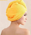 Women's Microfiber Hair Dryer Cap Absorbent Hair Towel.