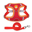 Reflective Soft Mesh Dog & Cat Harness with Leash Set – Blue, Green, Orange, Purple, Red, Grey | S–XL