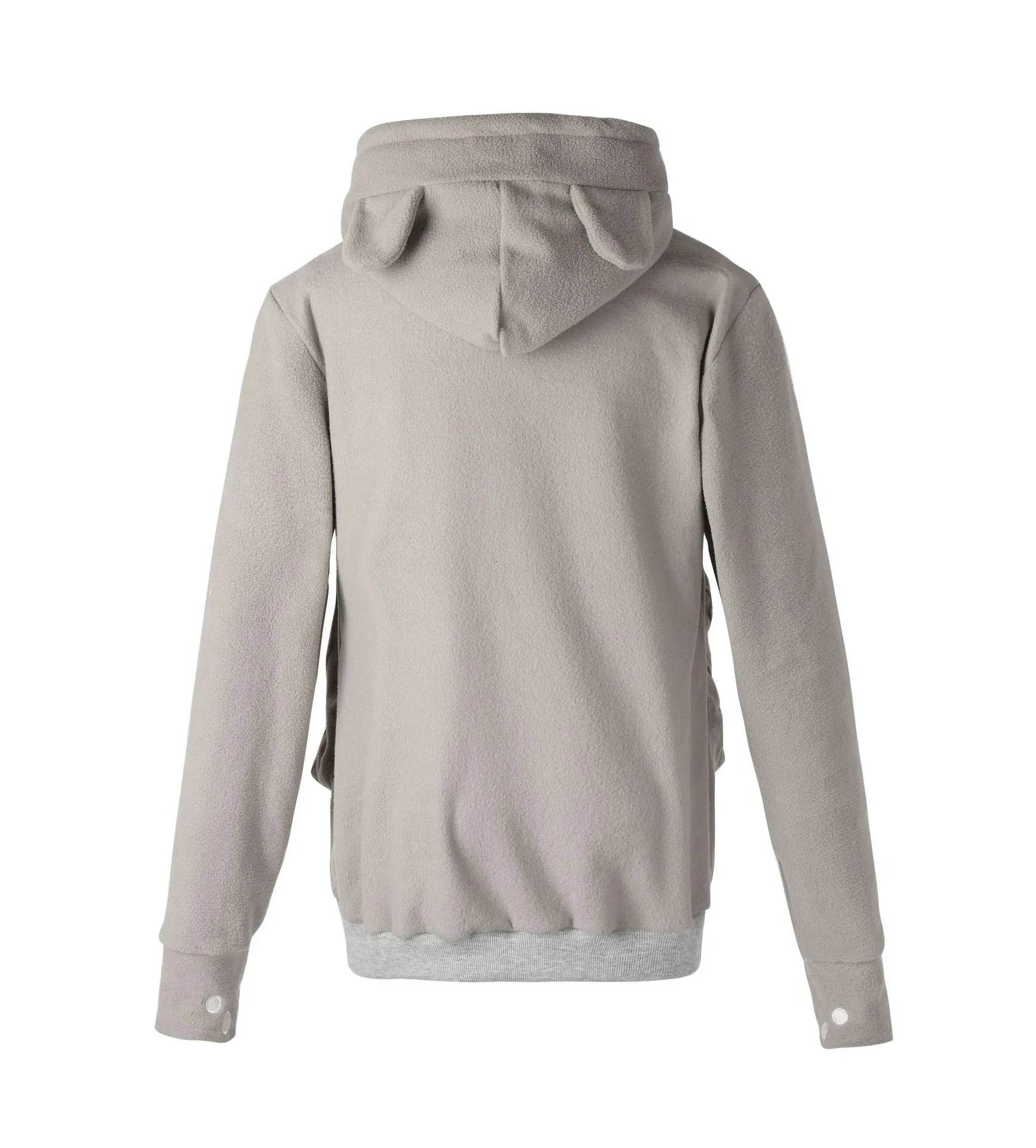 Sweatshirt With Pockets – Women’s Casual Solid Cat Lover Hoodie