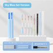 Portable 6-Pen Mechanical Pencil Set with Case – Simple & Suite Versions (White, Blue, Pink)