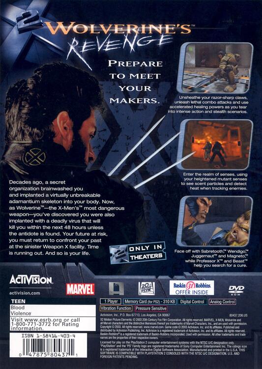 X2: La vengeance de Wolverine (occasion)
