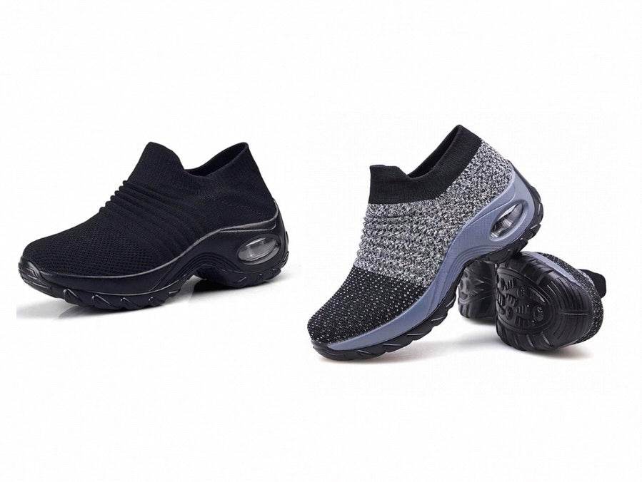 Casual Fashionable Socks Mesh Sneakers No tie sneakers women