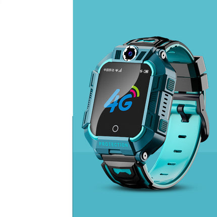 A63 Kids 4G Smart Watch – GPS, Waterproof, Camera, Green & Purple