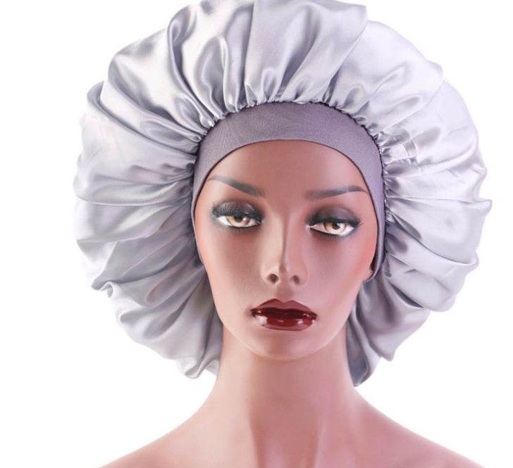 Beauty print Satin Silk Hair Bonnet for sleeping