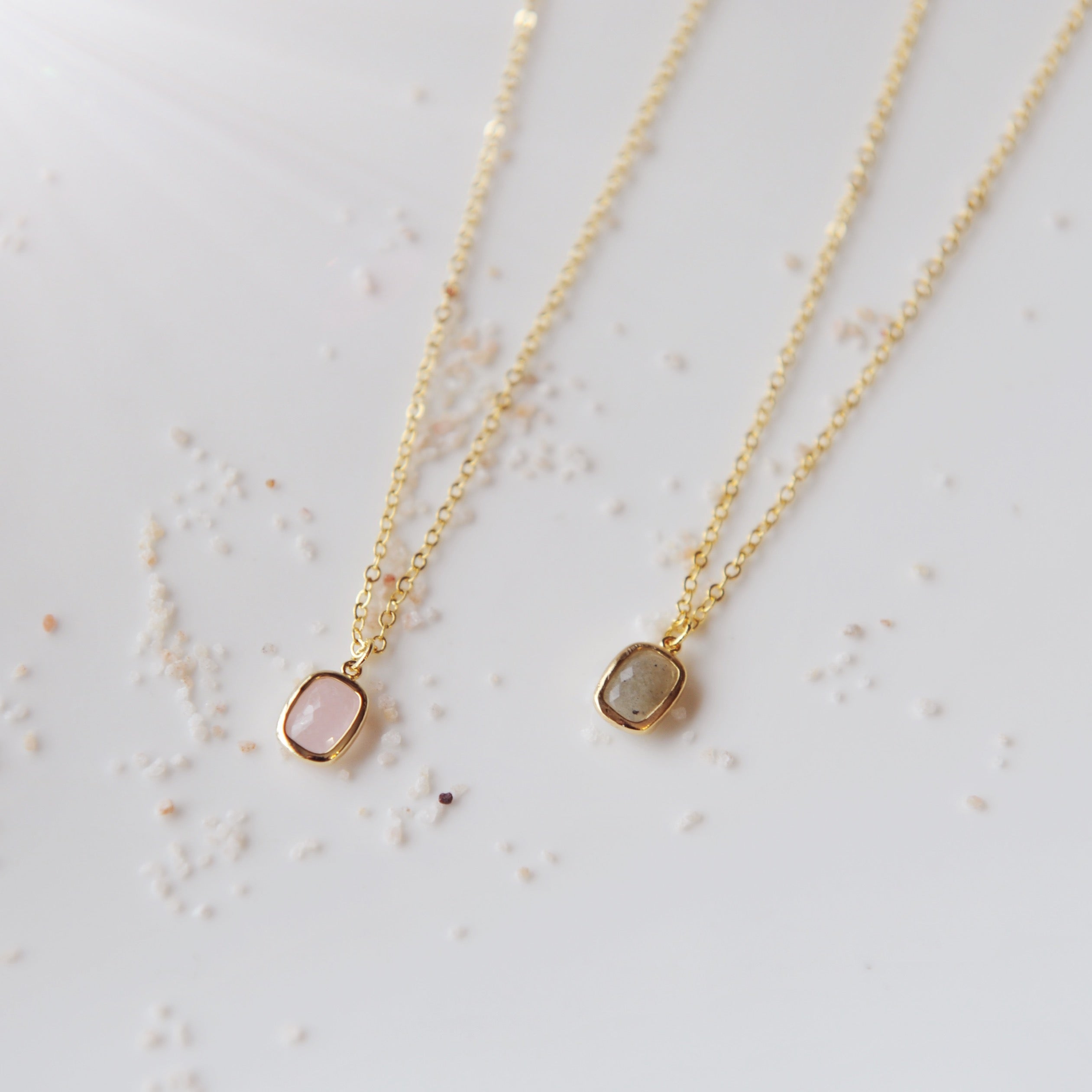 Faceted Gemstone Necklace