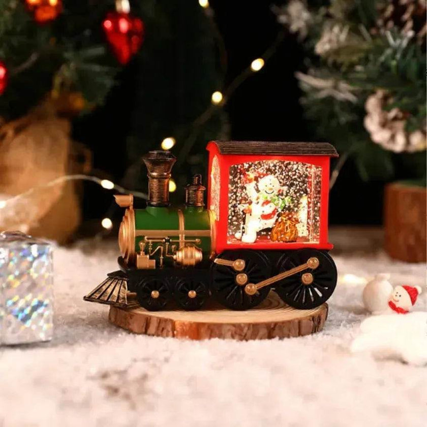 Christmas Gift Train Decoration Small Night Lamp