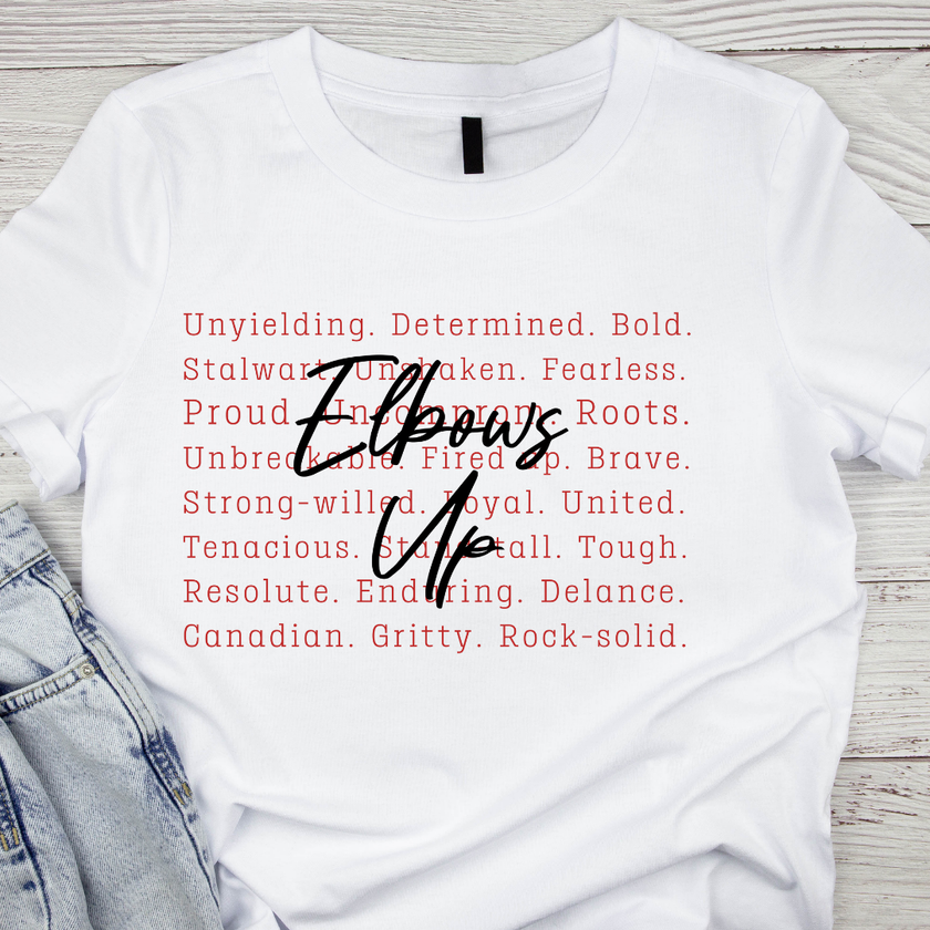 Elbows Up UV DTF/DTF TRANSFER