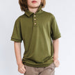 Youth Bamboo Polo Shirt | Olive