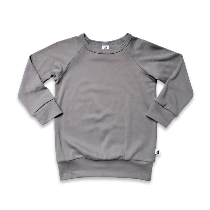 Youth Bamboo Raglan Pullover | Black