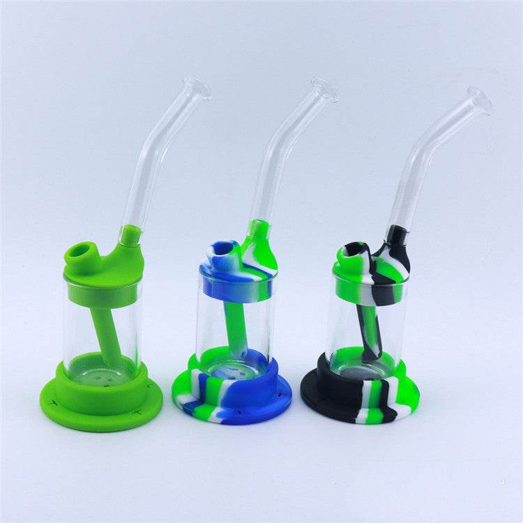 Long Mouth Glass Hookah Food Grade Silicone