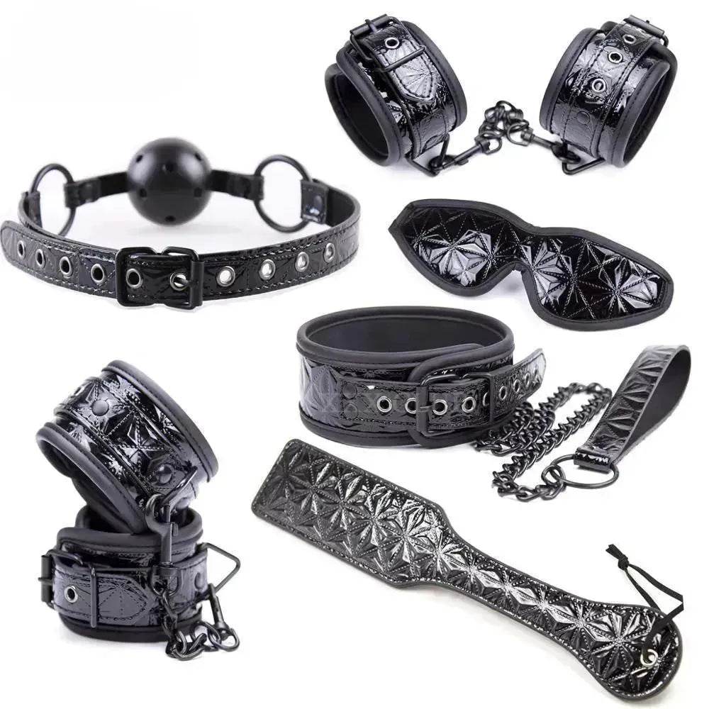 Handcuff Iron Pipe Set For Women's Erotic Play Women BDSM Complete Bondage set Kit