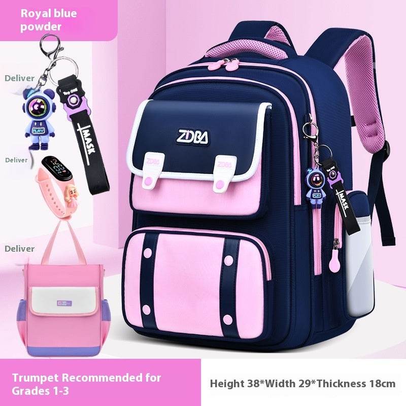 Elementary School Spine Protection Backpack Water resistant School bag