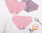 Women's Cotton Mid-Waist Underwear Briefs Set for Everyday Comfort