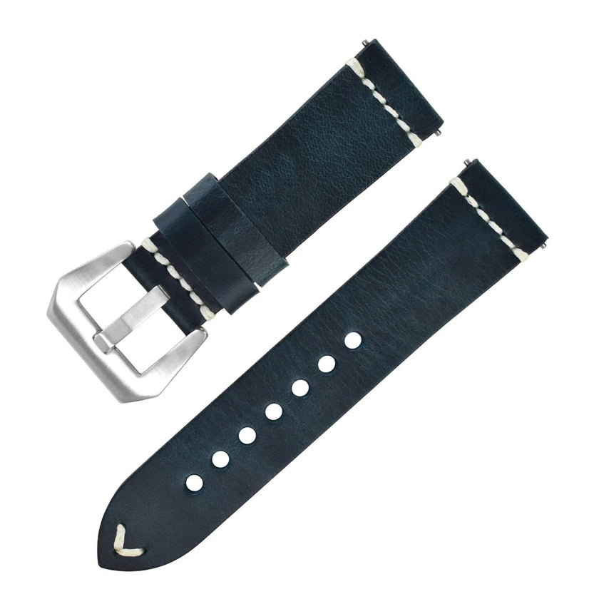 Discoloring Oil Wax Top Layer Cowhide Watch Strap