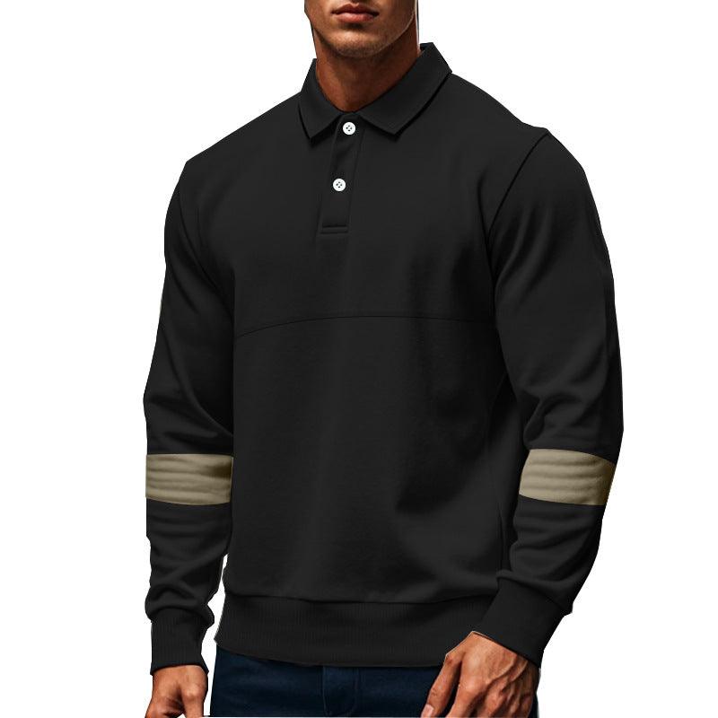 Mens Polo Shirts – Color-Match Casual Polyester Blend Polo