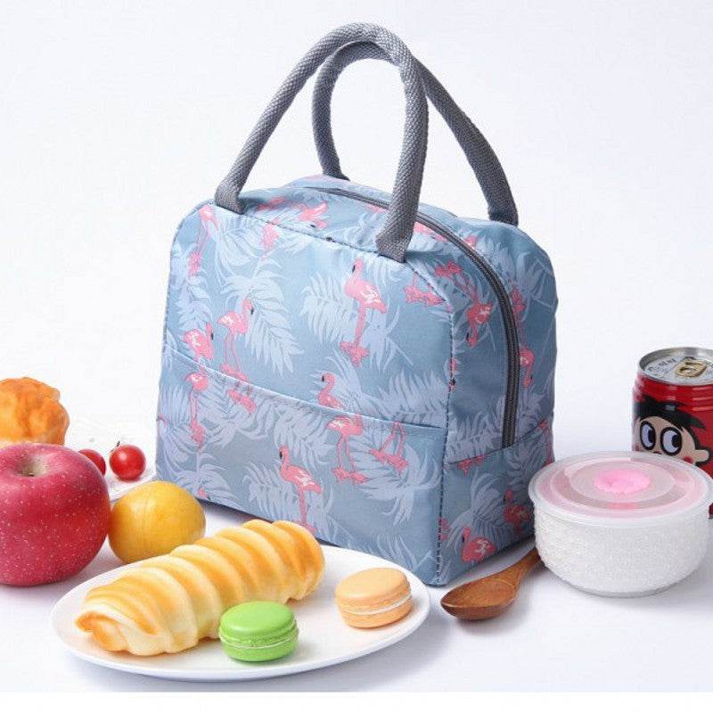 Kids Insulated Lunch Bag – Oxford Cloth, Flamingo & Unicorn Prints