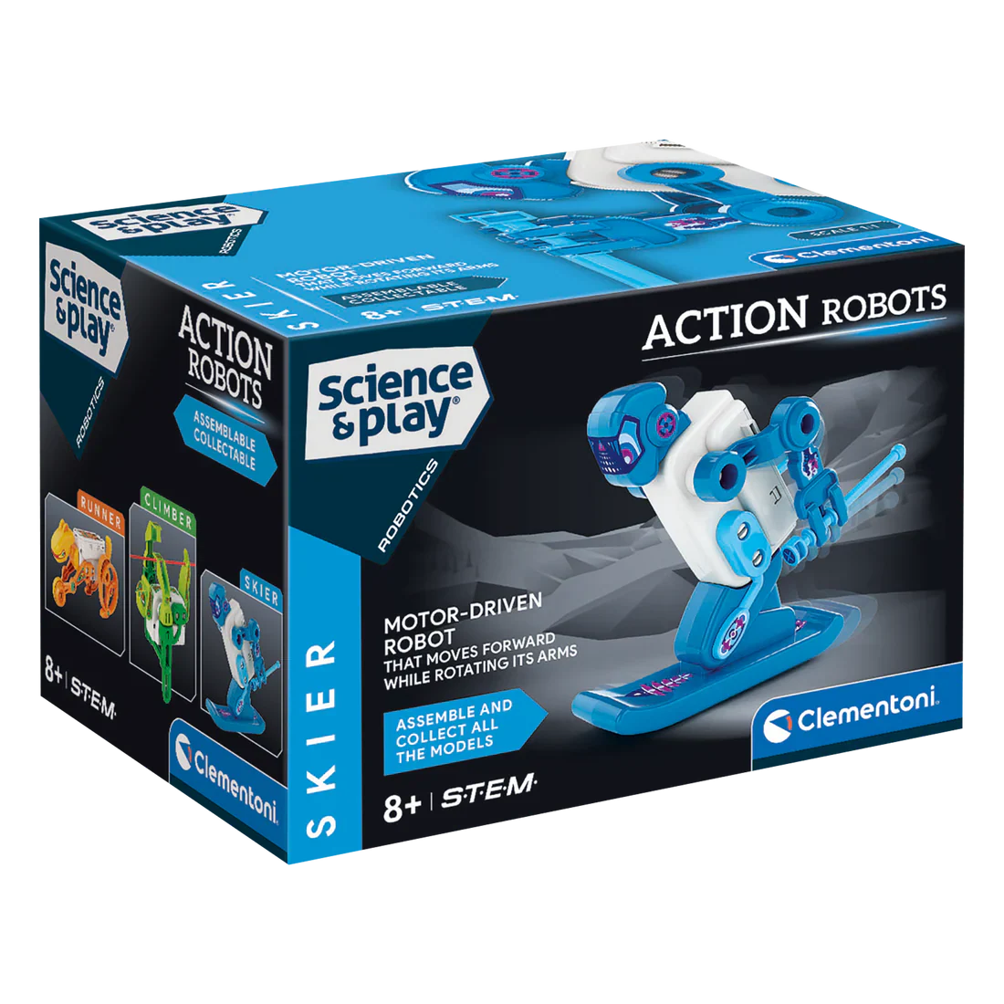 Clementoni - SCIENCE & PLAY: EXTREME ROBOT - SKIER