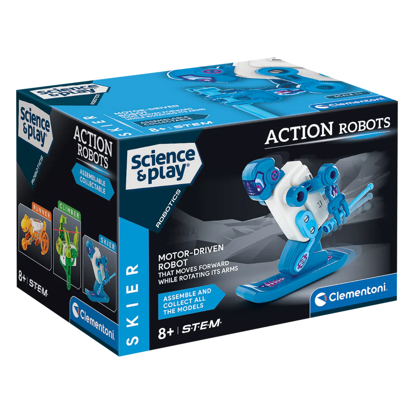 Clementoni - SCIENCE & PLAY: EXTREME ROBOT - SKIER