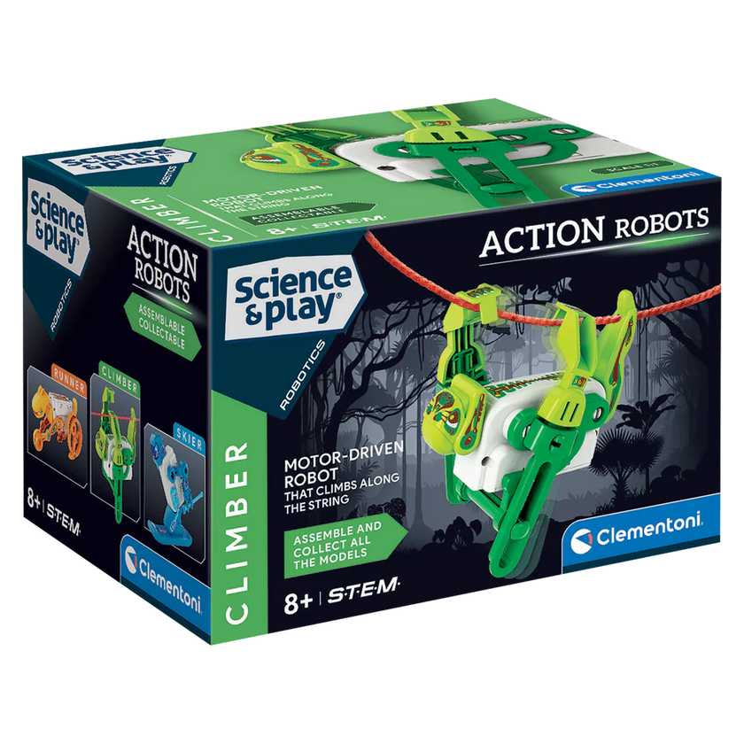 Clementoni - SCIENCE & JEU : ROBOT EXTRÊME - GRIMPEUR