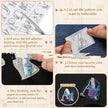 50pcs Water Soluble Stick and Stitch Embroidery Patterns stickers for Clothes