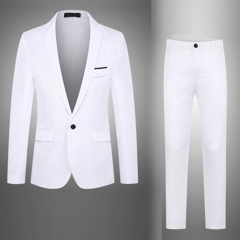 Men's Loose Fit Wedding Tuxedo Suit Jacket – 8 Colors, M–5XL | Canada & USA