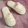 Christmas Plush Open Toe Furr Slippers for Women