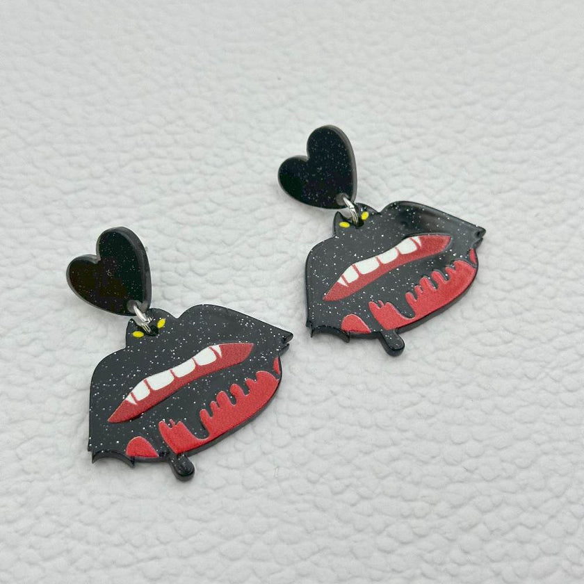 Halloween Day Ornament Colorful Ghost Eyes Funny Acrylic Earrings For Women
