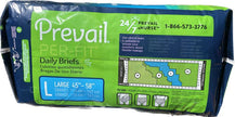 Prevail Per-Fit Daily Briefs Large 18 count