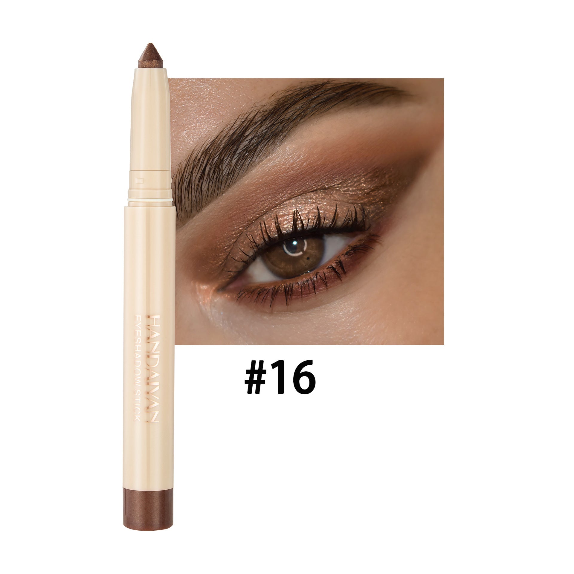 22-Shade Eye Shadow Stick Pen – Dual-Use Eyeliner & Eyeshadow, 22 Colors