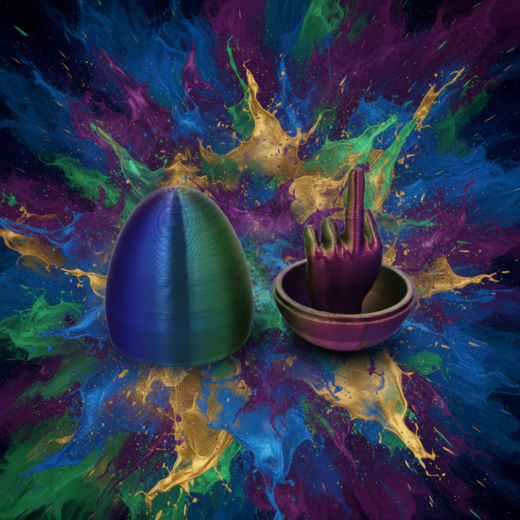 3D Printed Fidget Egg Decompression Toy – Multiple Colors | 6x4.5cm & 8.5x5cm