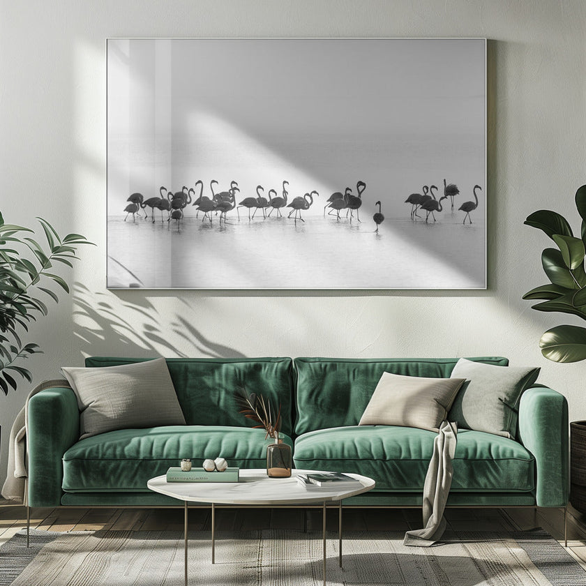 Wall art Flamingos