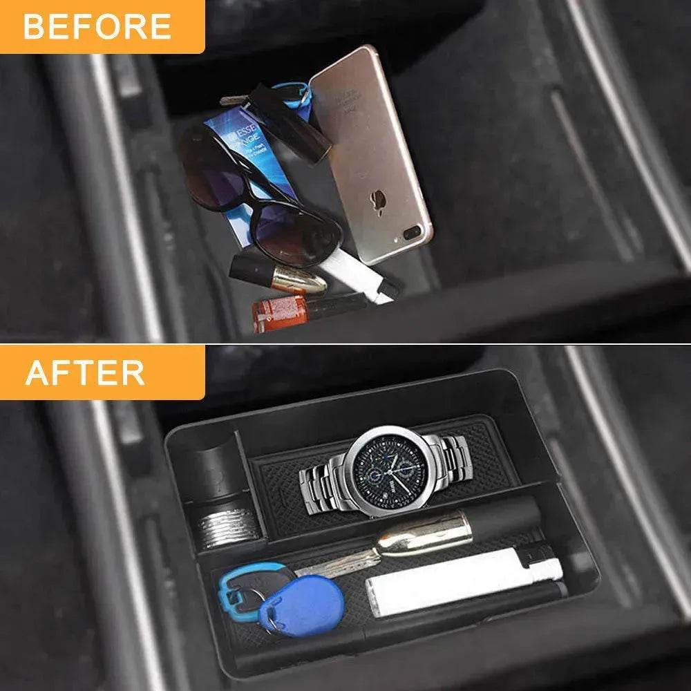 Tesla y center console organizer